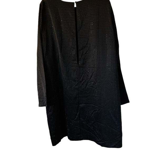 ASOS Curve Studded Satin Black Shift Dress Plus Size 18 Women’s Dress. Sparkly! - Picture 4 of 12